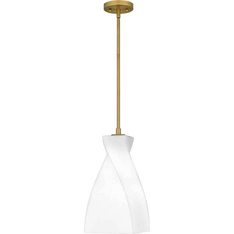 Kamarianna 1-Light Brushed Gold Mini Pendant, 54.5" H x 8" W x 8" D