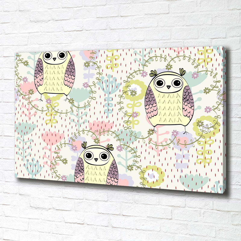 Owls - Wrapped Canvas Print