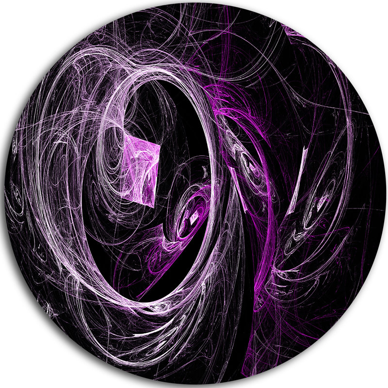 «Billowing Smoke Mauve in Black», impression sur métal, H 38 po x l 38 po x P 1 po