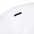 Kingston Brass Aqua Eden 54-Inch Acrylic Oval Single Slipper Freestanding Tub with Drain