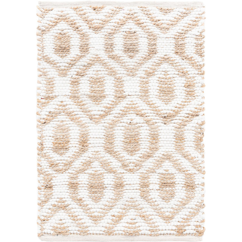 Egge Cotton Geometric Indoor Rug, Rectangle 2' x 3'