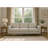 Bishop White Corduroy Twill Fabric Sofa with Walnut Wood Legs-1894945543