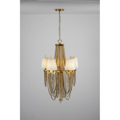 Jelecia 5 - Light Stainless Steel Chandelier