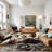 Galaxy Series Abrstract Black/Gray/Ivory/Beige Area Rug-170481946-173627221