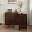Commode de chambre à coucher en bois massif