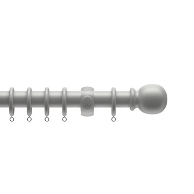 Madalene Wooden Curtain Pole Set