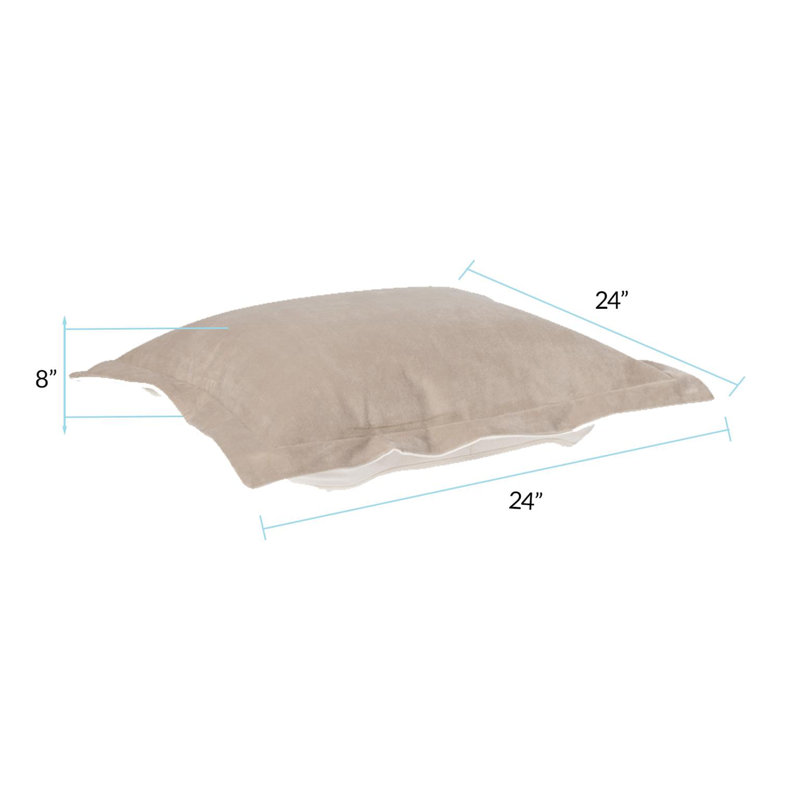 Puff Square Pillow Cover and Insert, Bella Sand