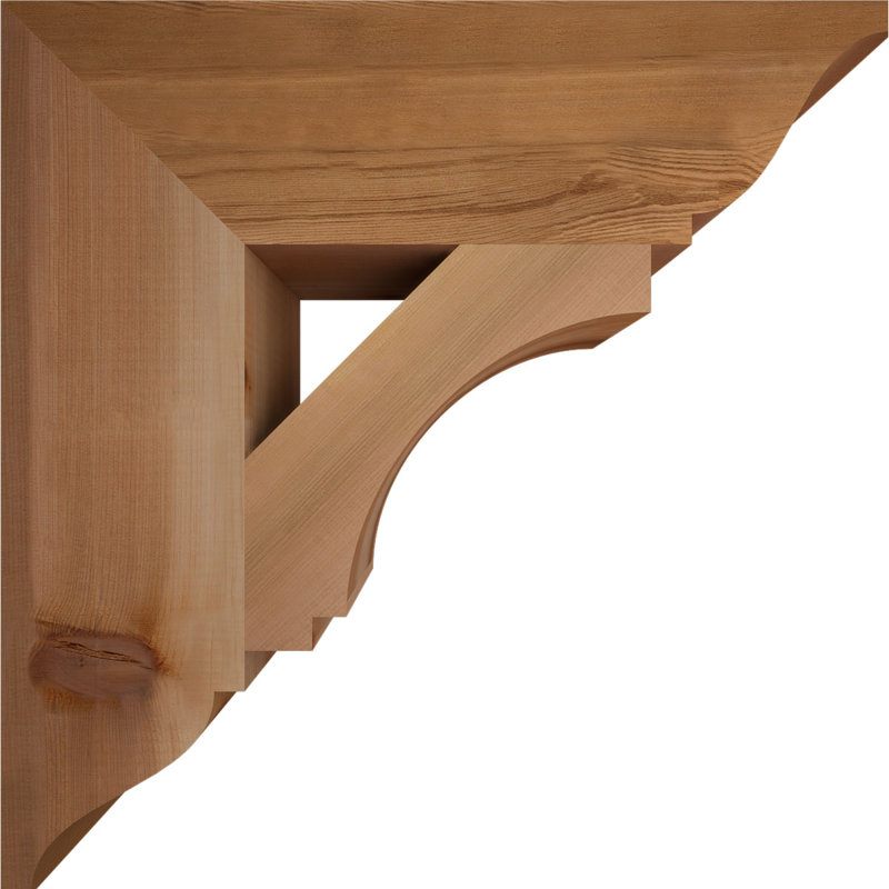 Imperial Traditional Bracket, 22" H x 5.5" W x 22" D, Western Red Cedar (Smooth)
