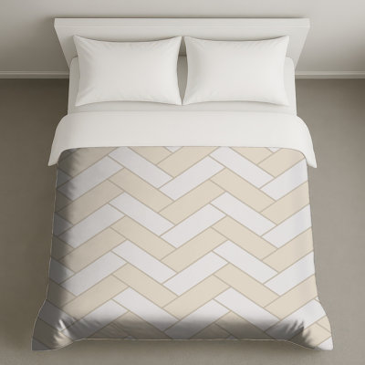 Herringbone Tile Pattern Duvet Covers
