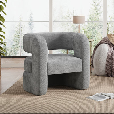 Chaise d'appoint rembourrée entièrement assemblée pour le salon Sinel