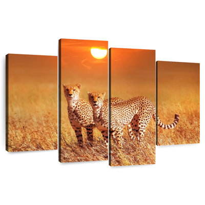 Cheetahs At Sundown