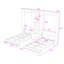 Lit escamotable double à double paroi avec armoires et tablettes intégrées-944270580