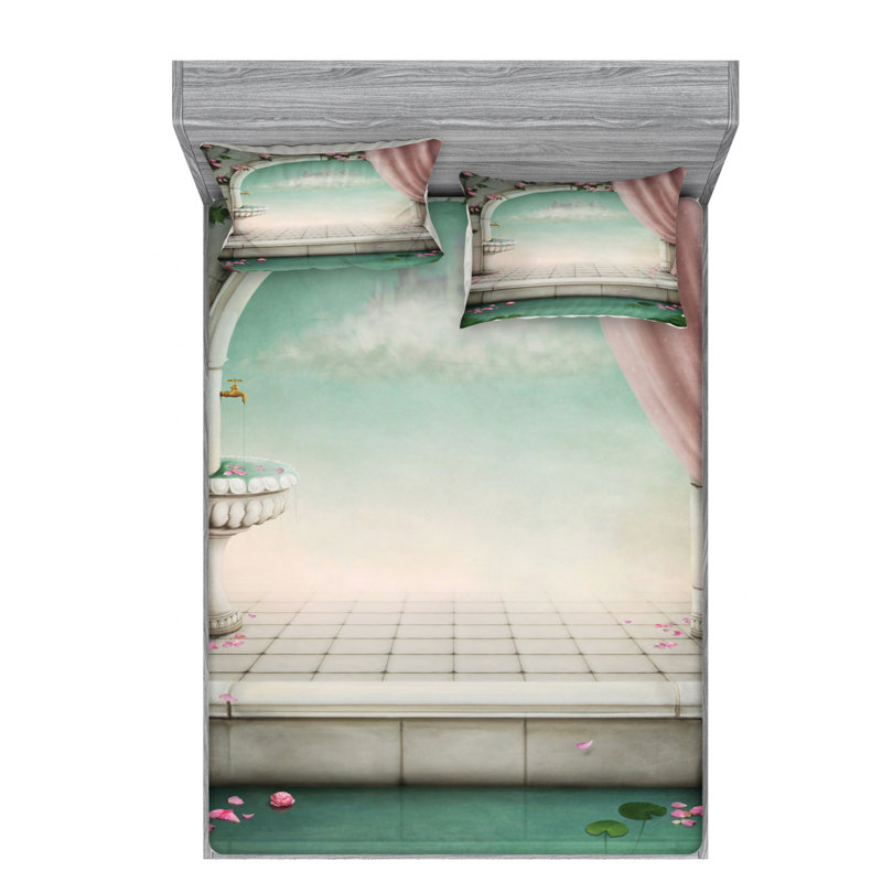 Microfiber Sheet Set, Queen Sheet Set with Fitted Sheet