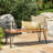 Wood And Metal Rustic Outdoor Seat - 48X18x26 In, 26.93 Lb, Bench With Frame Patio, 48"X18"X26", Lbs, Color