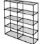 Étagère de rangement robuste à 5 tablettes, 2 pièces