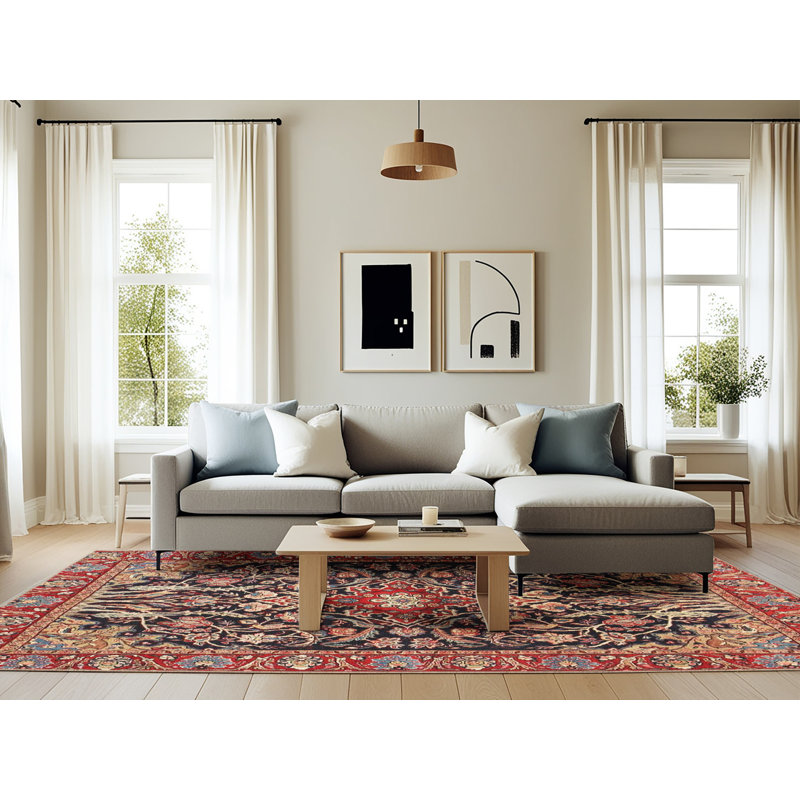 Oriental Indoor Rug, Rectangle 6' x 9'