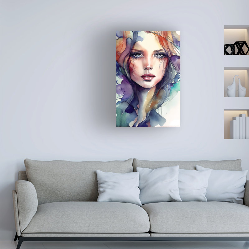 «People Sasha Woman IV», art sur toile, H 32 po x l 22 po x P 2 po