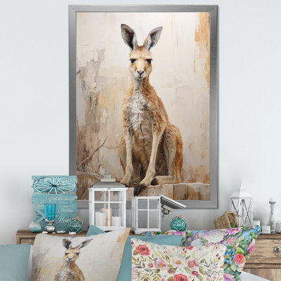 «Minimal Charmant Kangaroo II», reproduction d'art sur toile