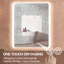 Miroir de salle de bain mural sans cadre avec lumières à DEL à intensité variable et anti-buée Jazzell-1766051583