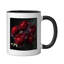 Dark Red Peonies Ceramic Mug, 11oz-862213299