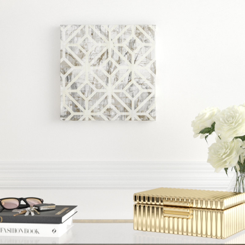 «Neutral Metric III», impression sur toile, H 12 po x l 12 po, Toile tendue