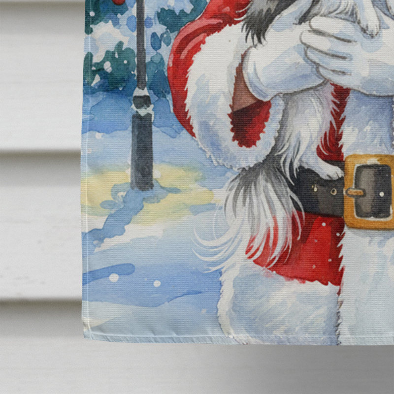 Papillon avec le drapeau de la maison du Père Noël, Taille de la maison, Papillon