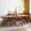 Table de salle à manger en bois massif Minimalist: plateau très long et base simple-1148771205