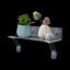 Nygia Acrylic Bracket Shelf