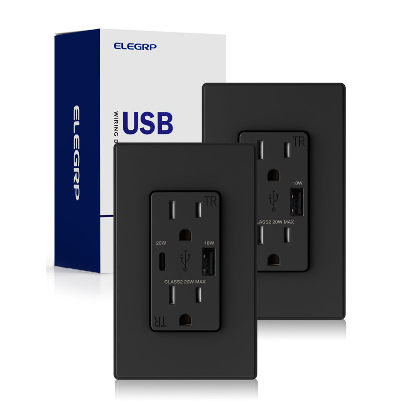 Prise quadruple inviolable standard de 15 ampères, 2, Noir