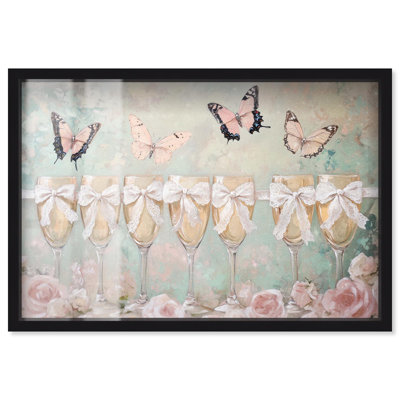 "Champagne Mint" et "Pink Glass", impression sur toile par Art Remedy