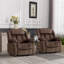 Ensemble de 2 fauteuils inclinables manuels en microfibre 35,1 po-1149198000