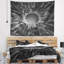 Tapisserie abstraite futuriste sur fond noir-28496061