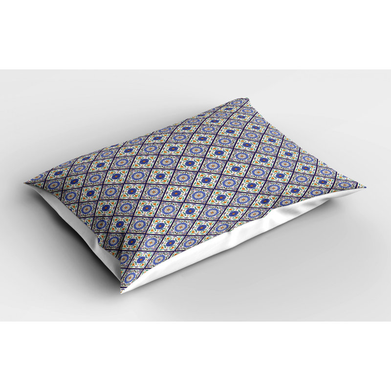 Classical Polyester Geometric Sham Set, Twin