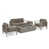Gray Cushion/Silver Frame + Light Gray Firepit is out of stock