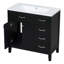 Armoire de salle de bain 36 po avec lavabo et tiroir 36 po-104313003