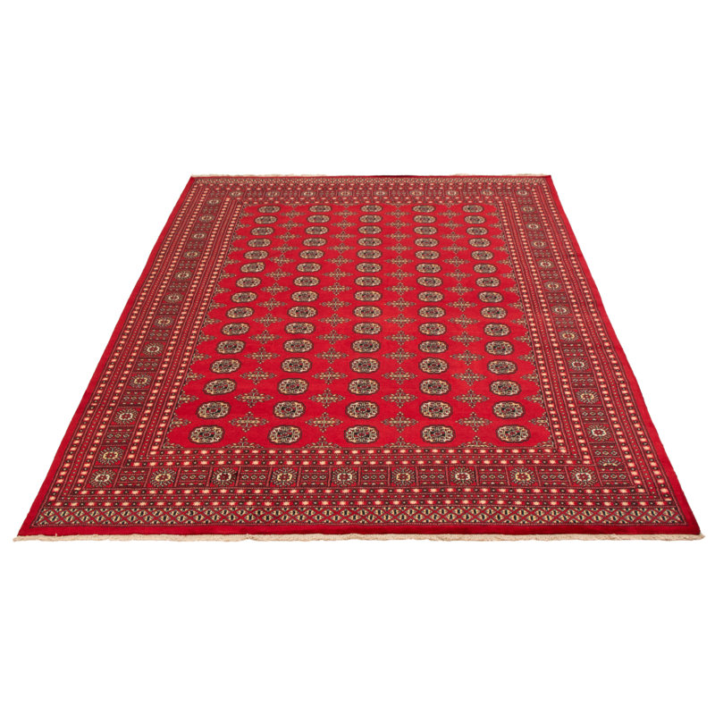Tapis rouge Finha Peshawar Bokhara 7 pi 10 po x 9 pi 10 po