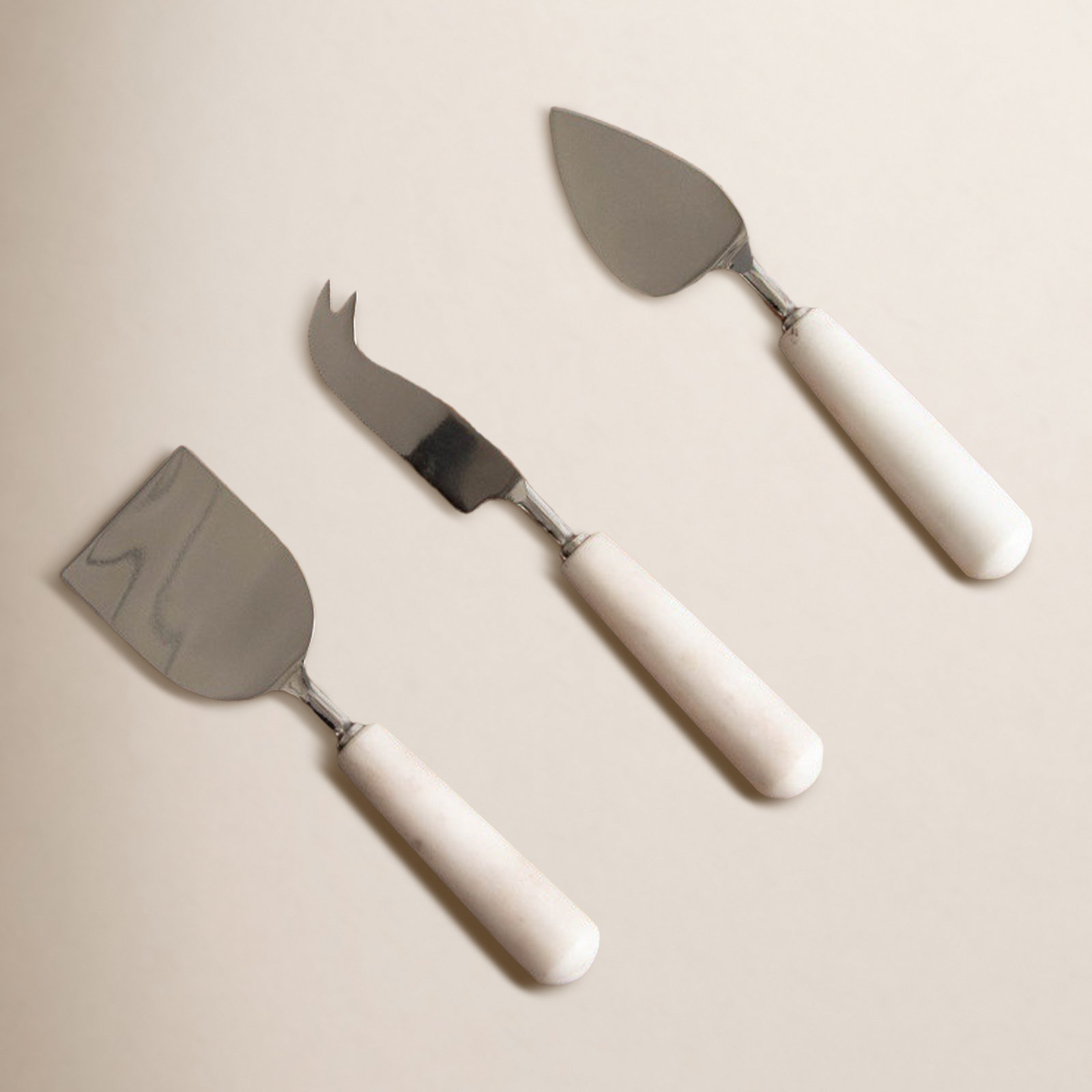 Verlie 3 Piece Stainless Steel Cheese Serving Set