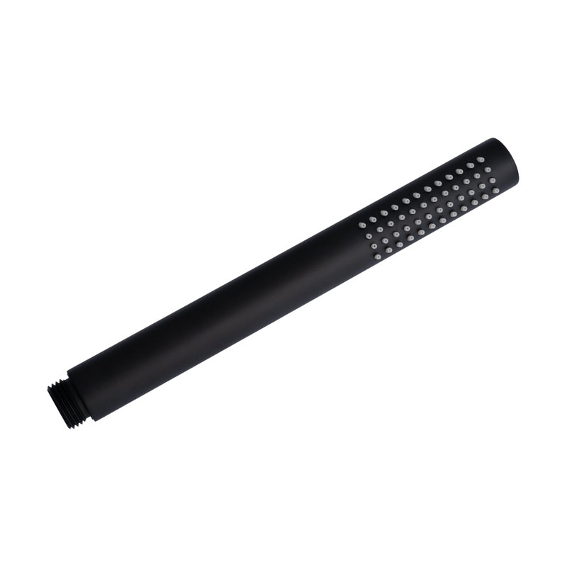 Matte Black Adjustable Height Thermostatic Shower System with Handheld