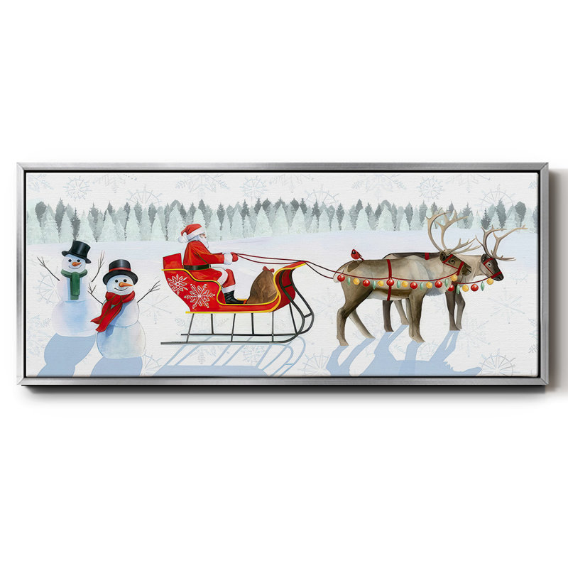 Santa's Snowmen Collection D-, toile encadrée, H 12 po x l 30 po