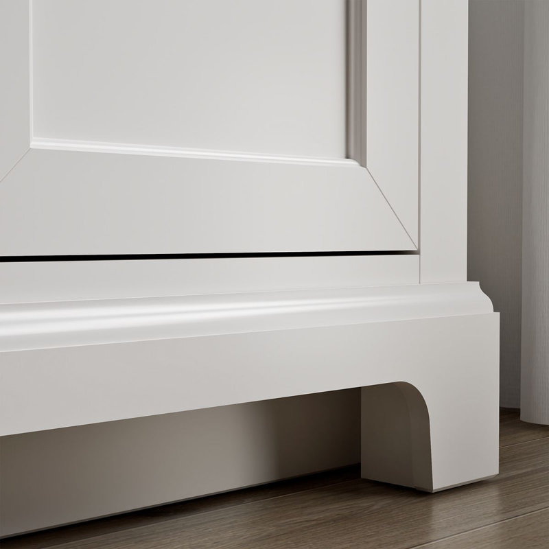Charlemont 60 In. Bathroom Vanity Cabinet With Sinks And Quartz Top, Brushed Nickel, White