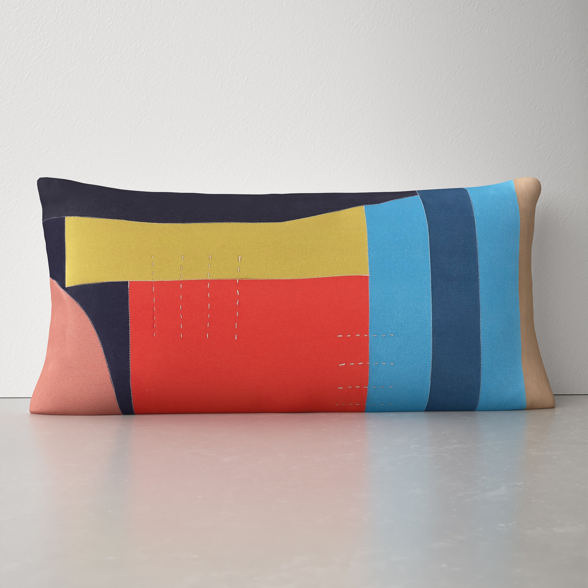 AllModern Lockney Embroidered Cotton Throw Pillow & Reviews Wayfair