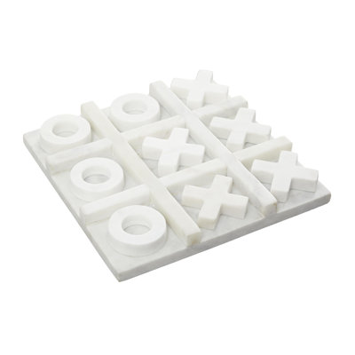 Marble Tic-Tac-Toe Game Set