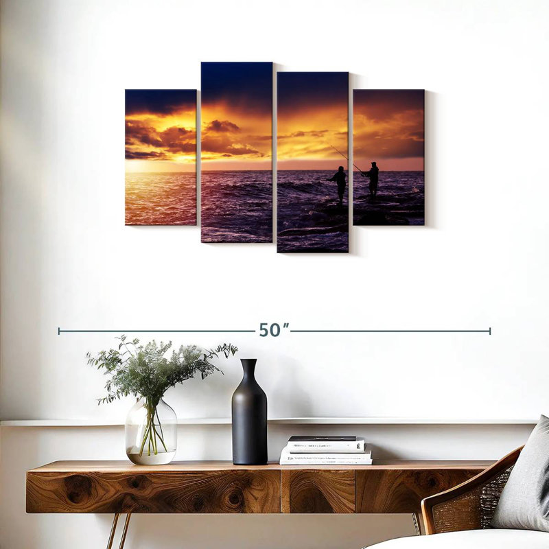 Senne Sunrise Pêche, H 22 po x l 36 po
