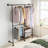 Jitander 62.99'' Adjustable Wall Mounted Clothes Rack-763298948