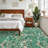 Vintage Floral Area Rug, Non-Slip Washable Low-Pile Botanical Print Stain Resistant Foldable Carpet for Living Room, Bedroom, Kitchen, Hallway-500408761-500408756