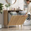 Armoire pour panier à linge inclinée 27,80 po avec bacs intérieurs amovibles, rangement de buanderie autoportant pour balcon de salle de bain-126552710