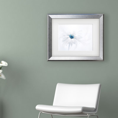 Framed Wall Art - Jacky Parker ‘Serenity’ Wall Decor with Matted Frame - Living Room, Kitchen, and Bathroom Art - 16x20
