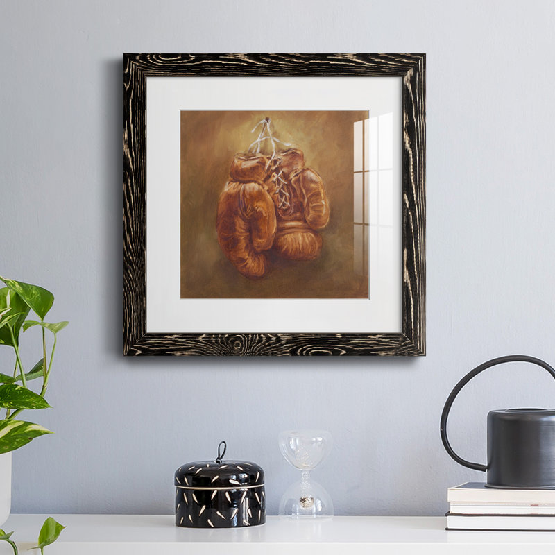 «Rustic Sports I», reproduction encadrée de qualité supérieure - prête à être accrochée, H 35,5 po x l 35,5 po x P 1,5 po