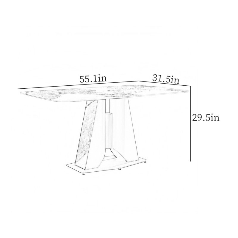 Evalette, 29.5”H x 55.1”L x 31.5”W