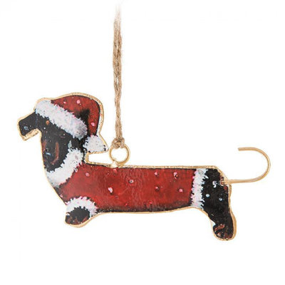 Ornement festif Dachsund